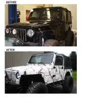 Before & After Jeep Wrap