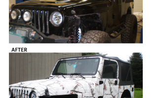 Before & After Jeep Wrap
