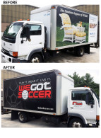Before & After Truck Wrap