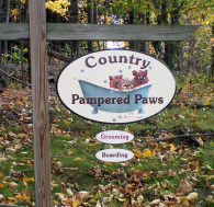 Country Pampered Paws Sign